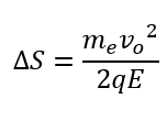 expression that depends on the charge and the field